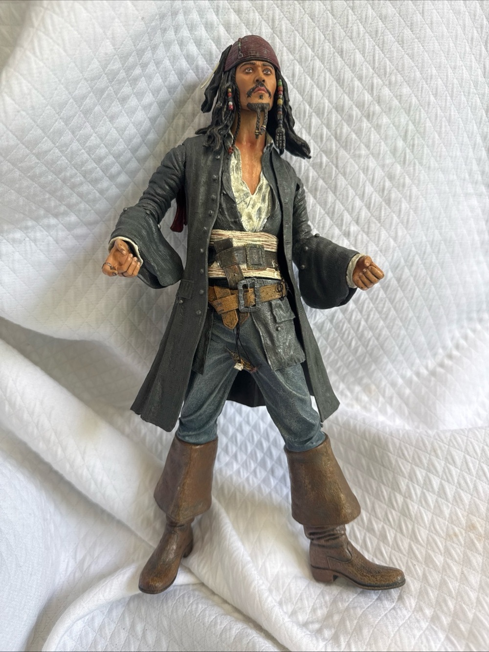Vintage Talking Pirates of the Caribbean Captain Jack Sparrow 12" Action Figure